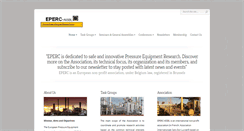 Desktop Screenshot of eperc-aisbl.eu